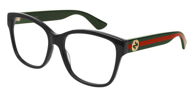 Gucci® GG0038ON GUC GG0038ON 011 54 - Black/Green Eyeglasses