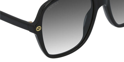 Gucci® GG0092S GUC GG0092S 001 55 - Black Sunglasses