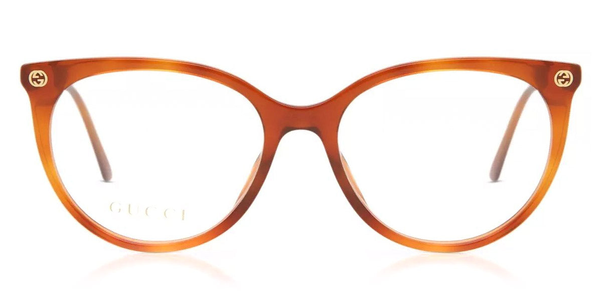 Gucci® GG0093O GUC GG0093O 003 53 - Havana Eyeglasses