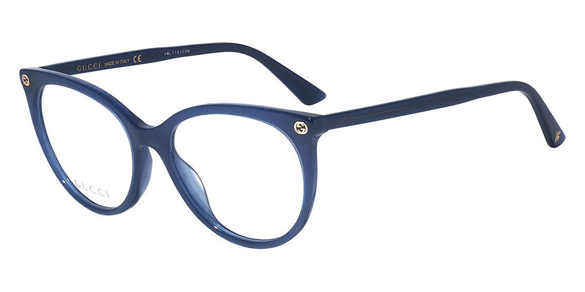 Gucci® GG0093O GUC GG0093O 006 53 - Blue Eyeglasses