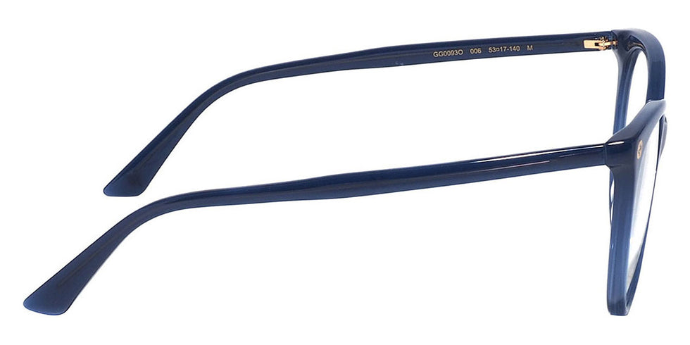 Gucci® GG0093O GUC GG0093O 006 53 - Blue Eyeglasses
