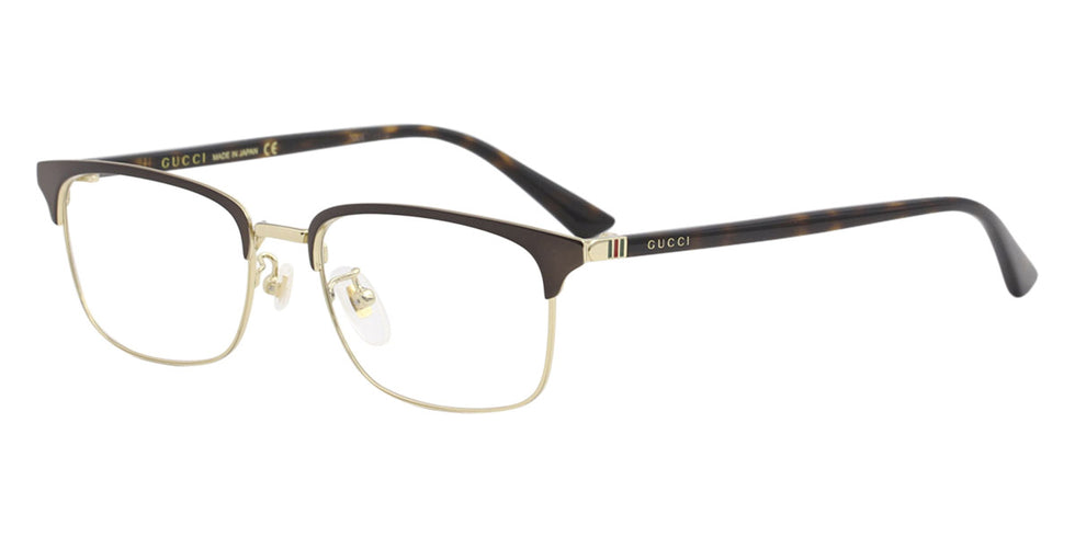 Gucci® GG0131O GUC GG0131O 002 53 - Brown/Havana Eyeglasses