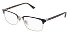Gucci® GG0131O GUC GG0131O 003 53 - Blue/Havana Eyeglasses
