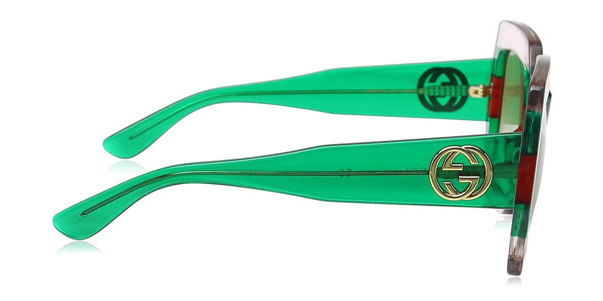 Gucci® GG0178S GUC GG0178S 001 54 - Multicolor/Green Sunglasses