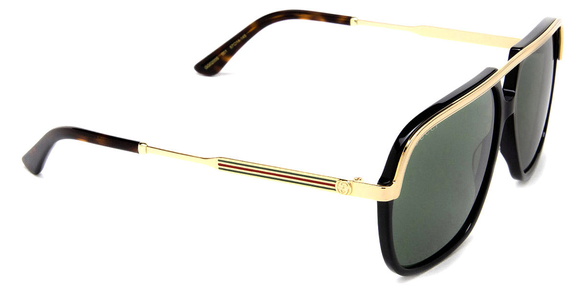 Gucci® GG0200S GUC GG0200S 001 57 - Black/Gold Sunglasses