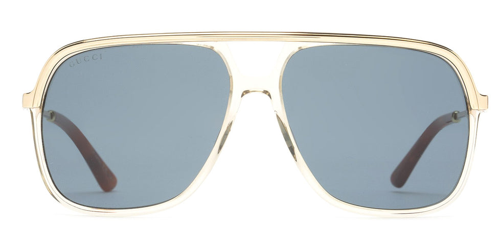 Gucci® GG0200S GUC GG0200S 004 57 - Brown/Gold Sunglasses
