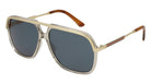 Gucci® GG0200S GUC GG0200S 004 57 - Brown/Gold Sunglasses
