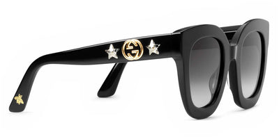 Gucci® GG0208S GUC GG0208S 001 49 - Black Sunglasses
