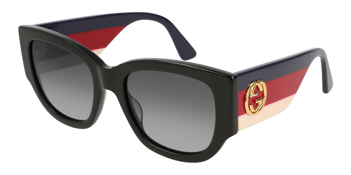 Gucci® GG0276S GUC GG0276S 001 53 - Black/Multicolor Sunglasses