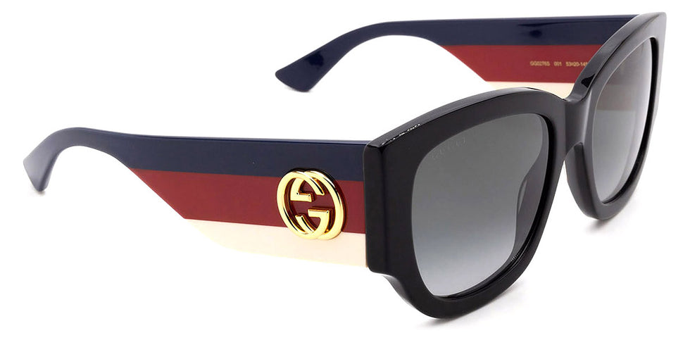 Gucci® GG0276S GUC GG0276S 001 53 - Black/Multicolor Sunglasses