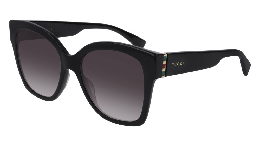 Gucci® GG0459S GUC GG0459S 001 54 - Black/Gold Sunglasses