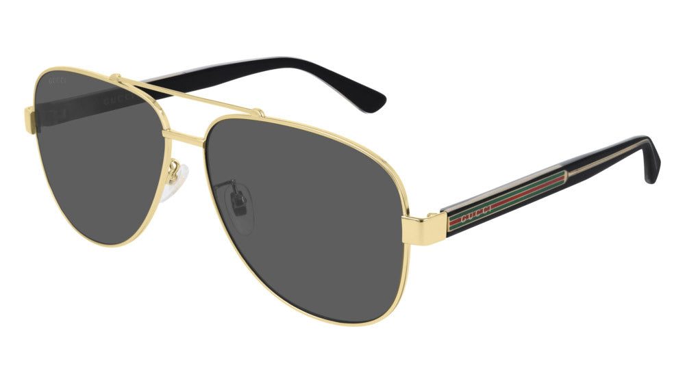 Gucci® GG0528S GUC GG0528S 006 63 - Gold/Crystal Sunglasses