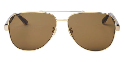 Gucci® GG0528S GUC GG0528S 008 63 - Crystal/Gold Sunglasses