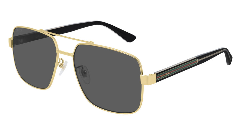 Gucci® GG0529S GUC GG0529S 001 60 - Gold/Crystal Sunglasses
