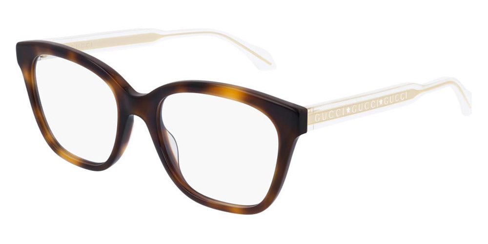 Gucci® GG0566ON GUC GG0566ON 002 52 - Havana/Crystal Eyeglasses