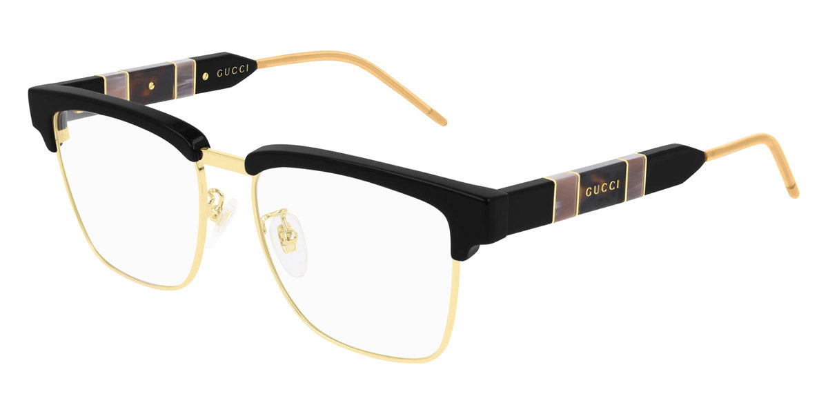 Gucci® GG0605O GUC GG0605O 001 52 - Black Eyeglasses