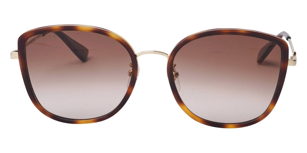 Gucci® GG0606SK GUC GG0606SK 003 56 - Havana/Gold Sunglasses