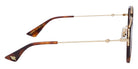 Gucci® GG0606SK GUC GG0606SK 003 56 - Havana/Gold Sunglasses