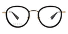 Gucci® GG0608OK GUC GG0608OK 001 49 - Black/Gold Eyeglasses