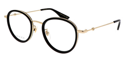 Gucci® GG0608OK GUC GG0608OK 001 49 - Black/Gold Eyeglasses