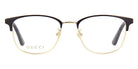 Gucci® GG0609OK GUC GG0609OK 001 52 - Black/Gold Eyeglasses