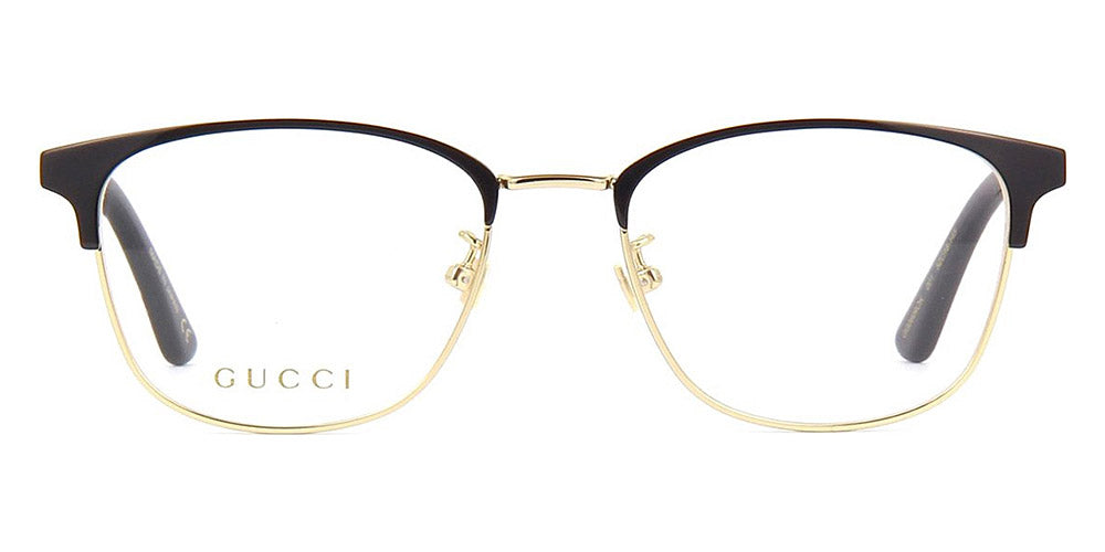 Gucci® GG0609OK GUC GG0609OK 001 52 - Black/Gold Eyeglasses