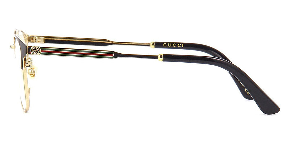 Gucci® GG0609OK GUC GG0609OK 001 52 - Black/Gold Eyeglasses