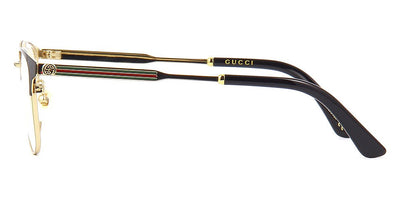 Gucci® GG0609OK GUC GG0609OK 001 52 - Black/Gold Eyeglasses
