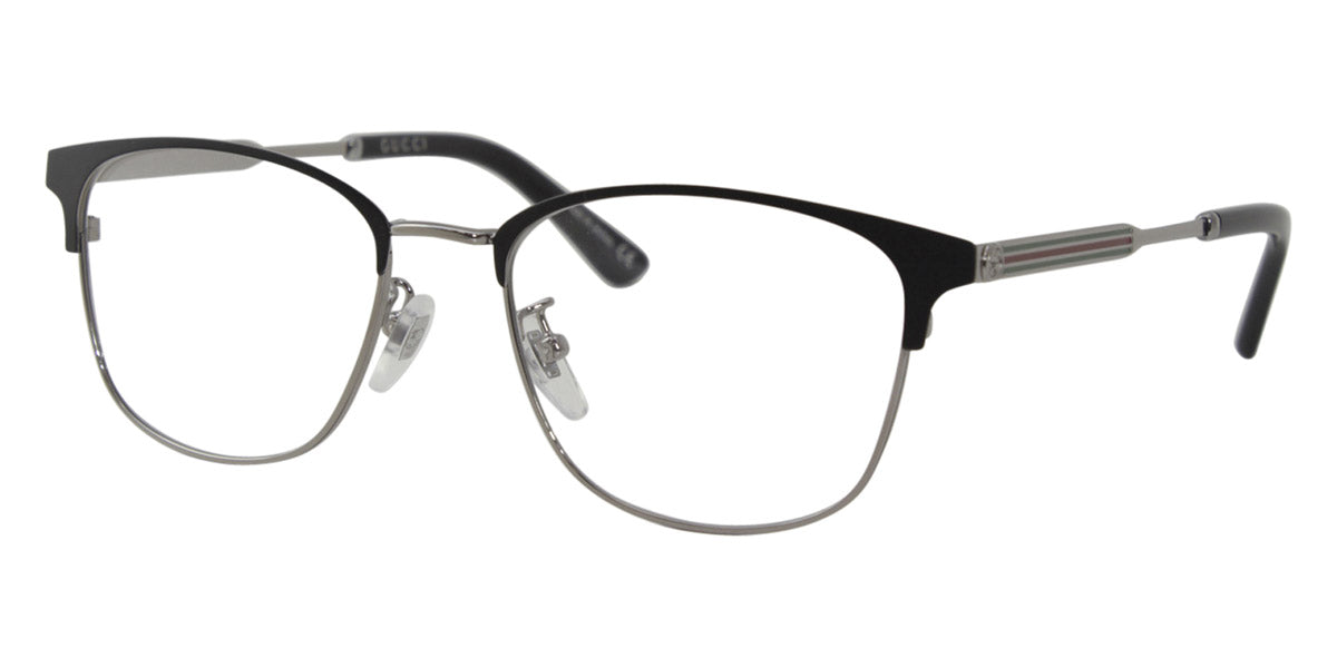 Gucci® GG0609OK GUC GG0609OK 002 52 - Black/Gunmetal Eyeglasses