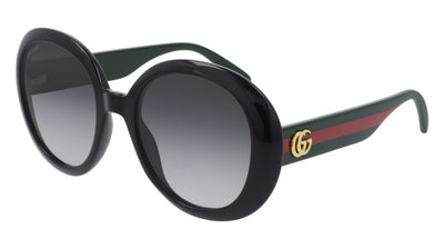 Gucci® GG0712S GUC GG0712S 001 55 - Black/Green Sunglasses
