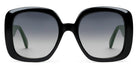 Gucci® GG0713S GUC GG0713S 006 55 - Black/Green Sunglasses