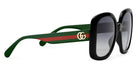 Gucci® GG0713S GUC GG0713S 006 55 - Black/Green Sunglasses