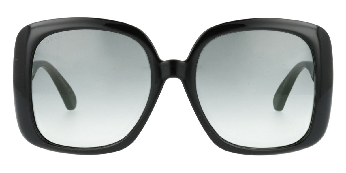 Gucci® GG0714SA GUC GG0714SA 001 56 - Black/Green Sunglasses