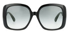 Gucci® GG0714SA GUC GG0714SA 001 56 - Black/Green Sunglasses