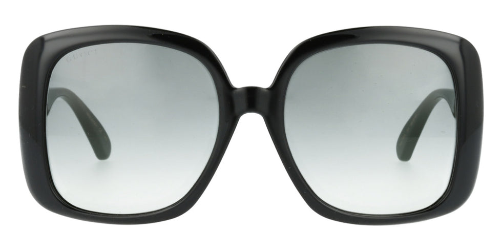 Gucci® GG0714SA GUC GG0714SA 001 56 - Black/Green Sunglasses