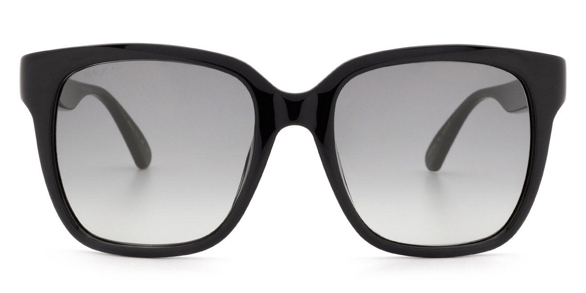 Gucci® GG0715SA GUC GG0715SA 001 53 - Black/Green Sunglasses