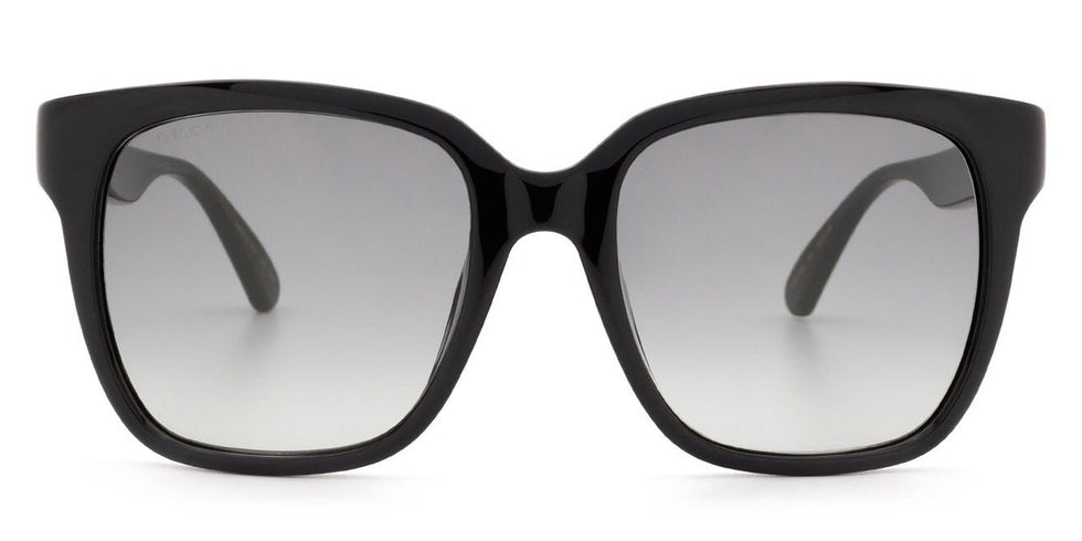 Gucci® GG0715SA GUC GG0715SA 001 53 - Black/Green Sunglasses