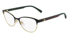 Gucci® GG0718O GUC GG0718O 001 49 - Black/Green Eyeglasses