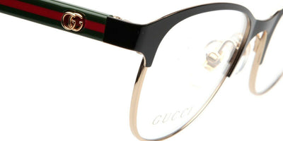 Gucci® GG0718O GUC GG0718O 001 49 - Black/Green Eyeglasses