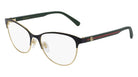 Gucci® GG0718O GUC GG0718O 004 53 - Black/Green Eyeglasses