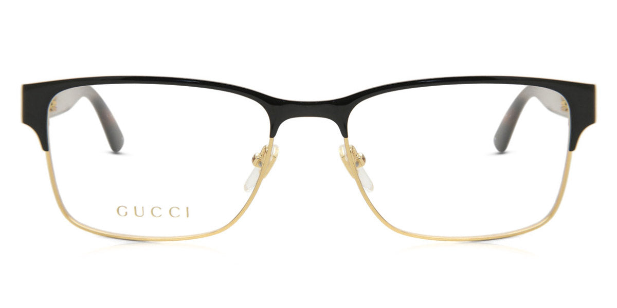 Gucci® GG0750O GUC GG0750O 002 56 - Black/Havana Eyeglasses