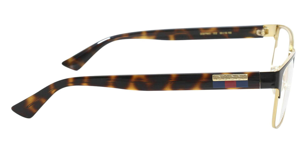 Gucci® GG0750O GUC GG0750O 002 56 - Black/Havana Eyeglasses