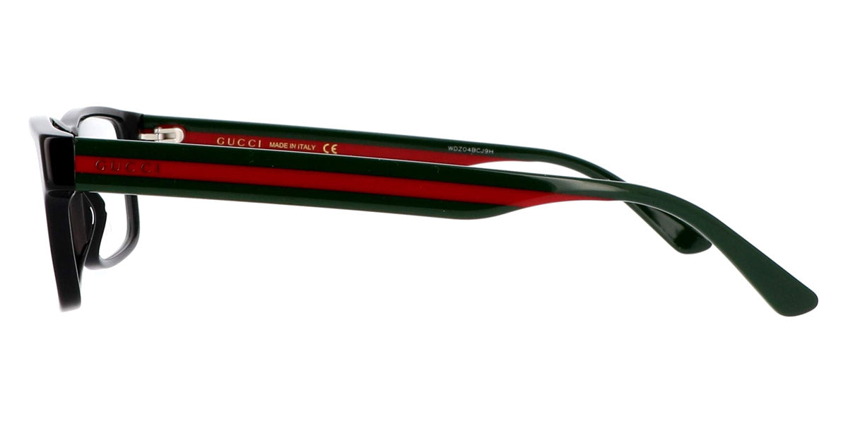 Gucci® GG0752O GUC GG0752O 001 56 - Black/Green Eyeglasses