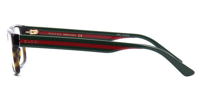 Gucci® GG0752O GUC GG0752O 002 56 - Havana/Green Eyeglasses