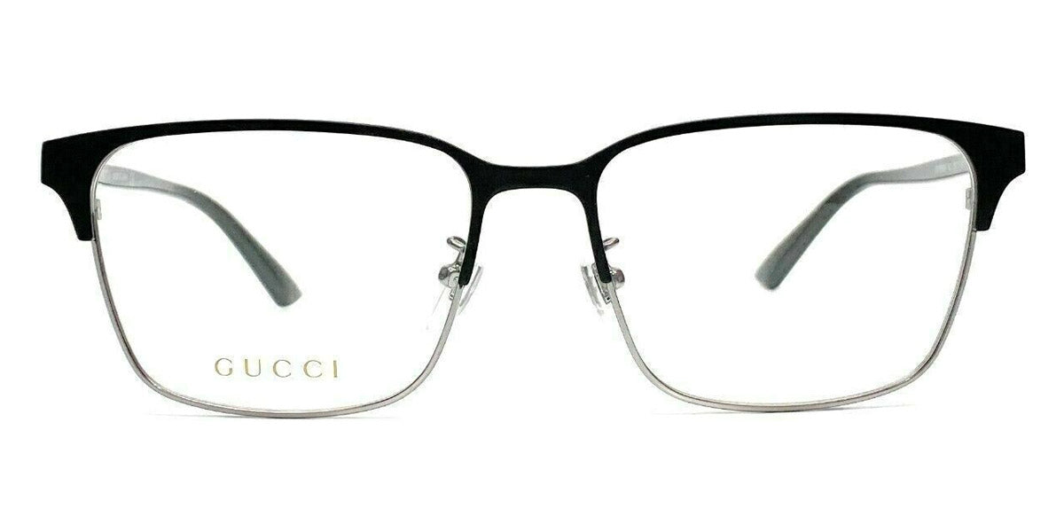 Gucci® GG0756OA GUC GG0756OA 003 56 - Gunmetal/Black Eyeglasses