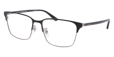 Gucci® GG0756OA GUC GG0756OA 003 56 - Gunmetal/Black Eyeglasses