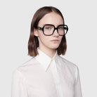 Gucci® GG0799O GUC GG0799O 001 53 - Black Eyeglasses