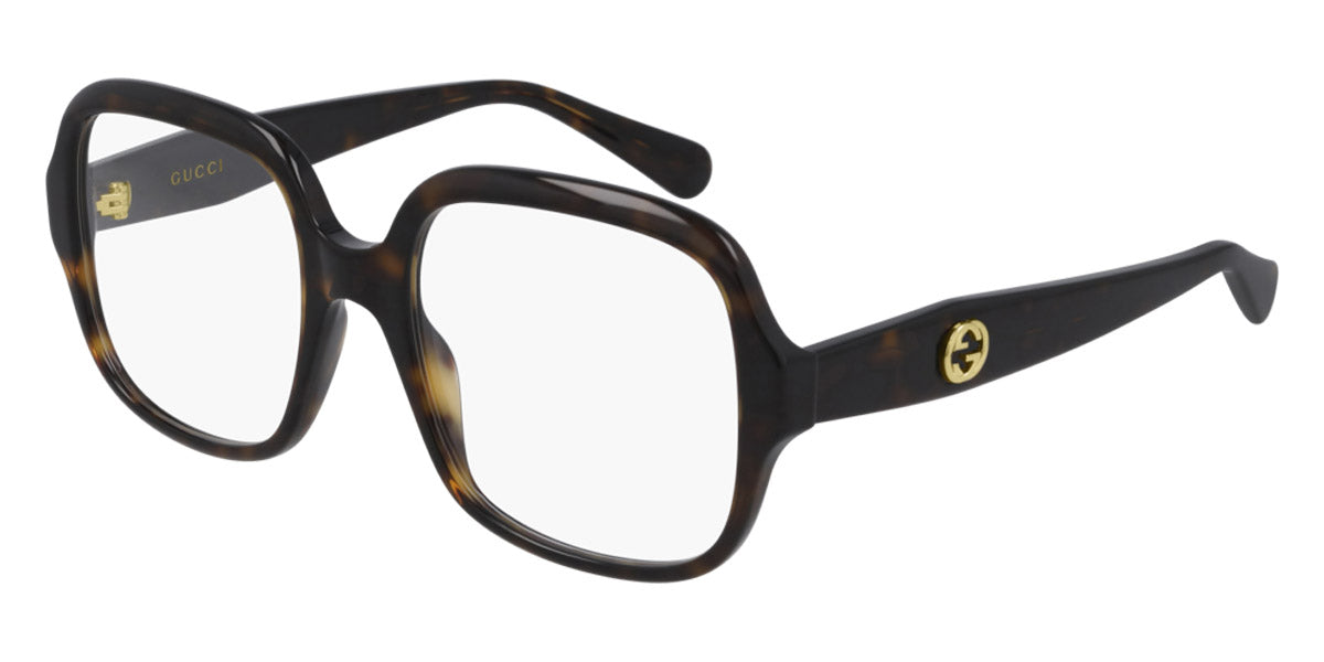 Gucci® GG0799O GUC GG0799O 002 53 - Havana Eyeglasses