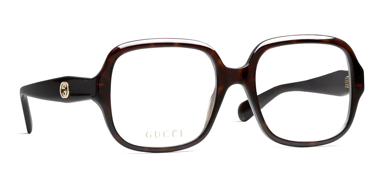 Gucci® GG0799O GUC GG0799O 002 53 - Havana Eyeglasses
