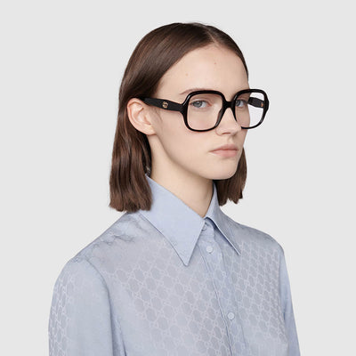 Gucci® GG0799O GUC GG0799O 002 53 - Havana Eyeglasses